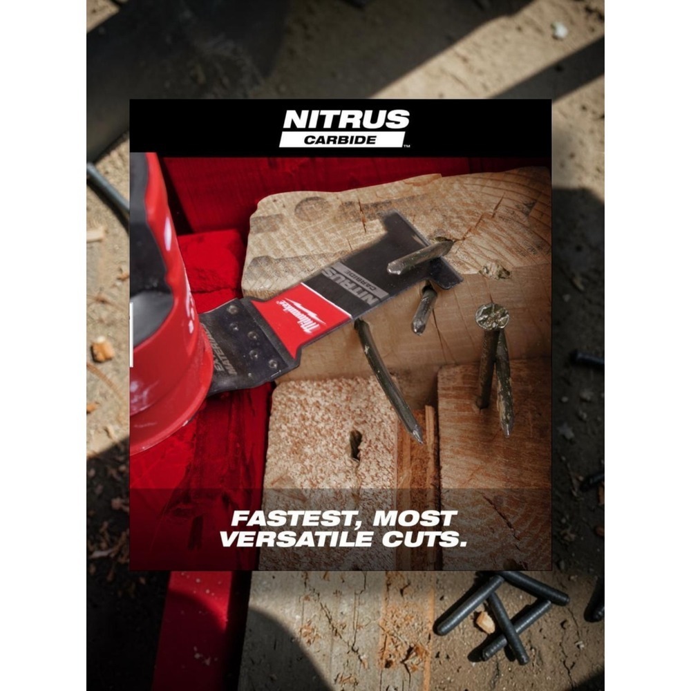 Milwaukee 49-25-1573 Oscillating Multi Tool Blades 3PK Extreme Materials Carbide - Picture 4 of 13